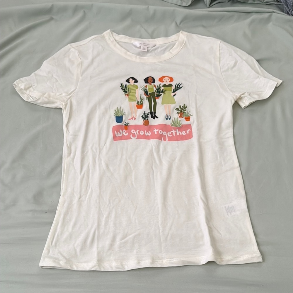 Cream Shirt with Graphic Design